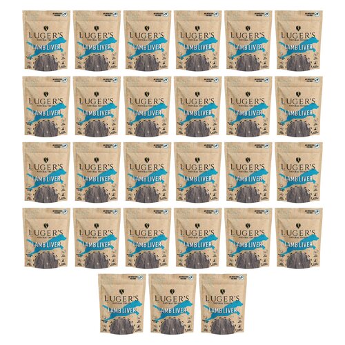 Gryzak dla psa LUGER’S Natural Treats Wątroba jagnięca 27 x 150 g