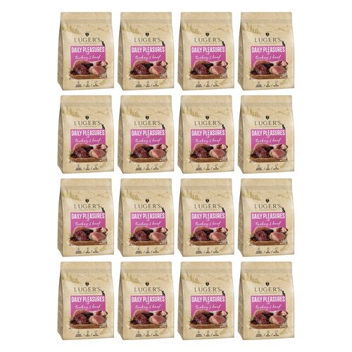 Karma dla kota suszona LUGER'S Daily Pleasures z indykiem i wołowiną 16 x 1 kg