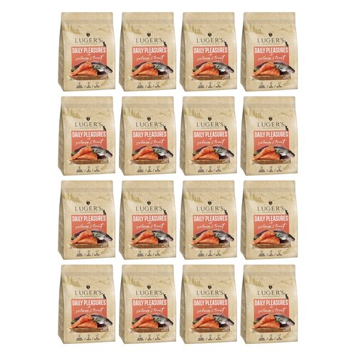 Karma dla kota suszona LUGER'S Daily Pleasures z łososiem i pstrągiem 16 x 1 kg