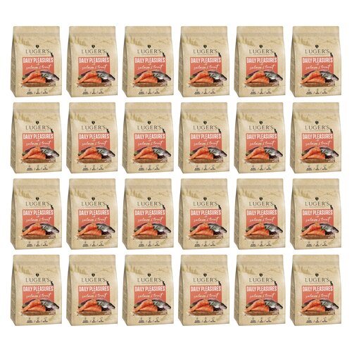Karma dla kota suszona LUGER'S Daily Pleasures z łososiem i pstrągiem 24 x 1 kg