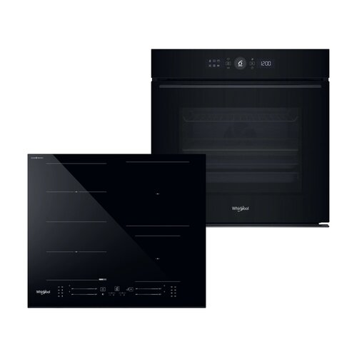 Piekarnik WHIRLPOOL WOI5S8HM1SBA Elektryczny parowy Czarny A+ Technologia 6-ty Zmysł + Płyta indukcyjna WHIRLPOOL WF S5060 CPBF