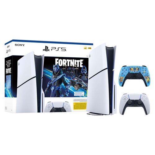 Konsola SONY PlayStation 5 Slim Fortnite Cobalt - Zestaw Startowy + Kontroler SONY DualSense Fortnite Limited Edition