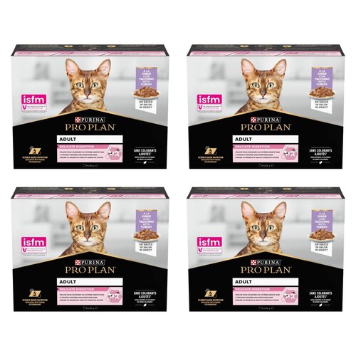 Karma dla kota PURINA Pro Plan Adult Delicate Digestion Indyk (40 x 85 g)