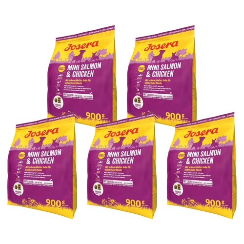 Karma dla psa JOSERA Mini Łosoś z kurczakiem 5 x 900 g