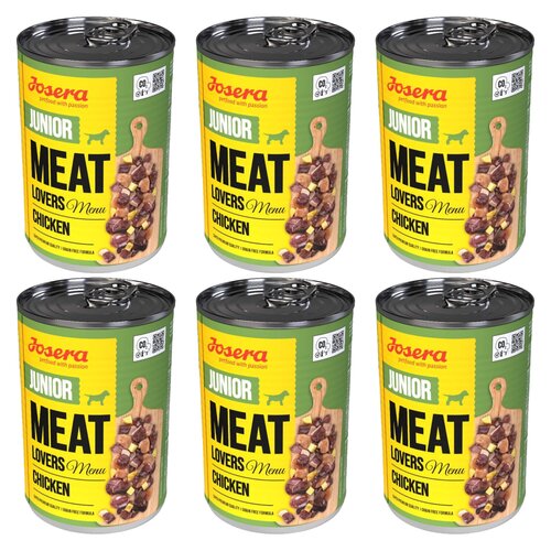 Karma dla psa JOSERA Meat Lovers Junior Menu Kurczak 6 x 400 g