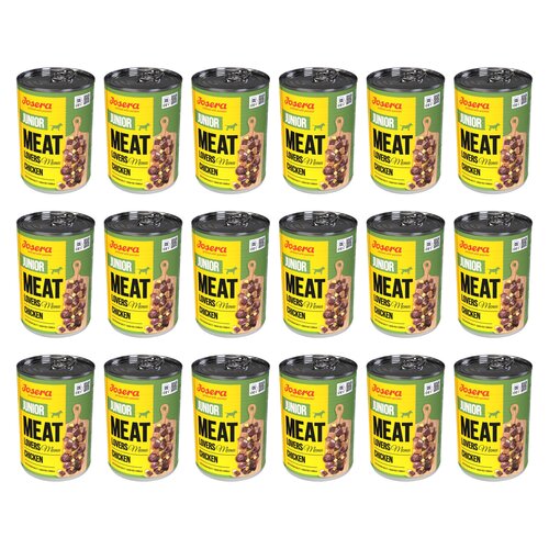 Karma dla psa JOSERA Meat Lovers Junior Menu Kurczak 18 x 400 g