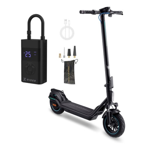 Hulajnoga elektryczna ACER PREDATOR Series ES Storm 60km 500W Amortyzacja 10" Czarny + Pompka rowerowa XRIDER z funkcją powerbank XR00AP01
