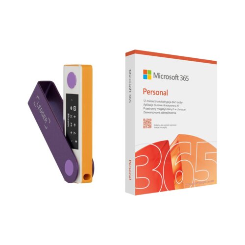 Portfel kryptowalut LEDGER Nano X Retro Gaming + Program MICROSOFT 365 Personal