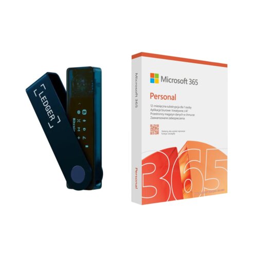 Portfel kryptowalut LEDGER Nano X Sapphire Blue + Program MICROSOFT 365 Personal