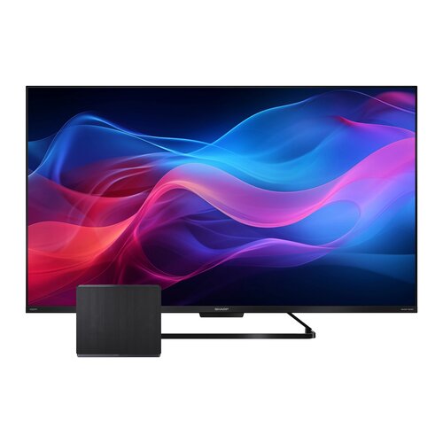 Telewizor SHARP 65GR8765E 65" QLED 4K 144Hz Google TV Dolby Atmos Dolby Vision HDMI 2.1 + Subwoofer SHARP CP-AWS0101 Czarny