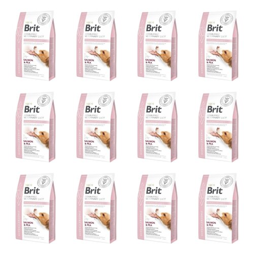 Karma dla psa BRIT Grain Free Veterinary Diets Dog Hypoallergenic Łosoś z groszkiem 12 x 2 kg