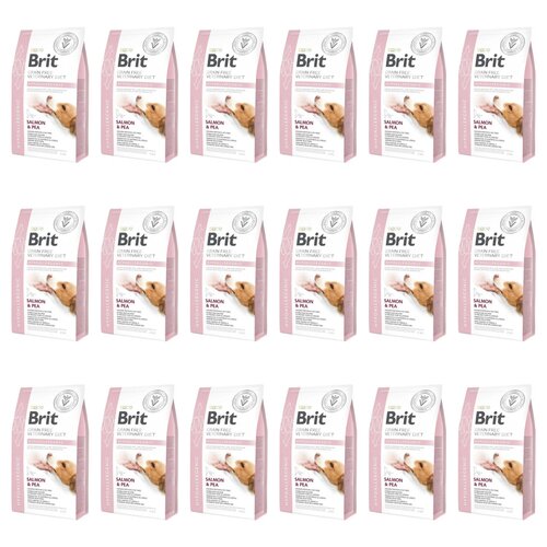 Karma dla psa BRIT Grain Free Veterinary Diets Dog Hypoallergenic Łosoś z groszkiem 18 x 2 kg