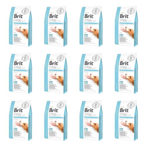 Karma dla psa BRIT Grain Free Veterinary Joint & Mobility Obesity Jagnięcina i groszek 12 x 2 kg