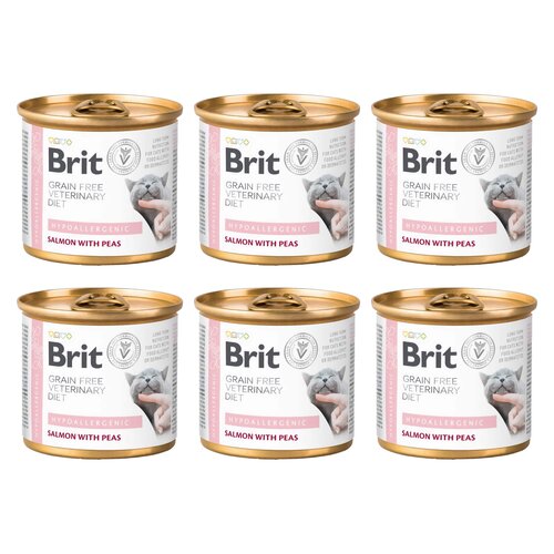 Karma dla kota BRIT Grain Free Veterinary Diets Hypoallergenic 6 x 200 g