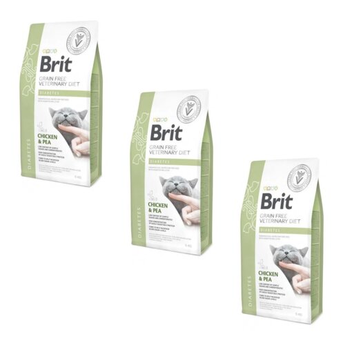 Karma dla kota BRIT Grain Free Veterinary Diets Cat Diabetes 3 x 5 kg