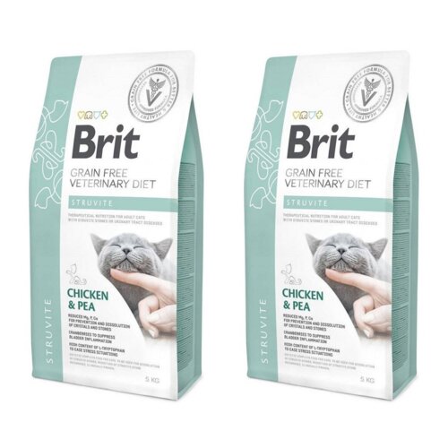 Karma dla kota BRIT Grain Free Veterinary Diets Cat Struvite 2 x 5 kg