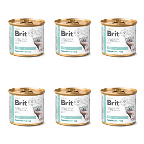 Karma dla kota BRIT Grain Free Veterinary Diet Cat Struvite 6 x 200 g