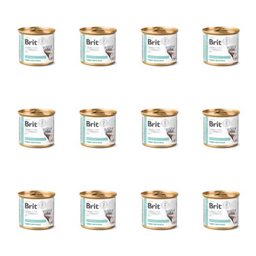 Karma dla kota BRIT Grain Free Veterinary Diet Cat Struvite 12 x 200 g