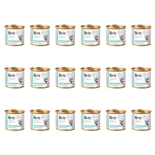 Karma dla kota BRIT Grain Free Veterinary Diet Cat Struvite 18 x 200 g