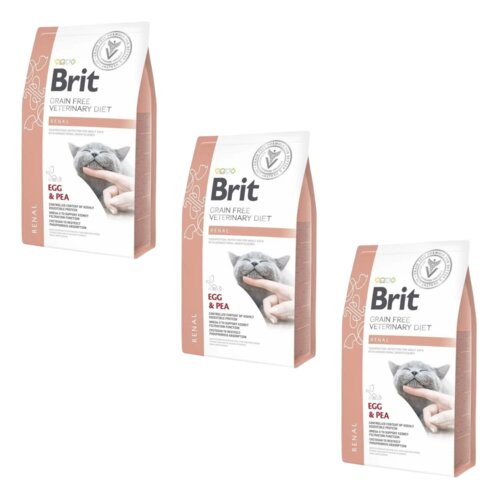 Karma dla kota BRIT Grain Free Veterinary Diets Cat Renal 3 x 5 kg