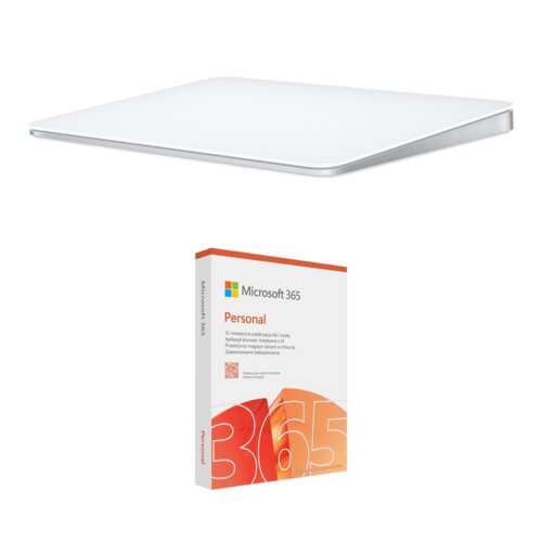 Gładzik APPLE Magic Trackpad Biały + Program MICROSOFT 365 Personal
