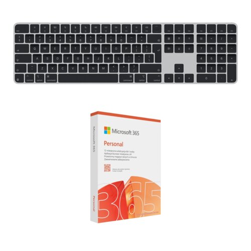 Klawiatura APPLE Magic Keyboard (US Int.) Czarny + Program MICROSOFT 365 Personal