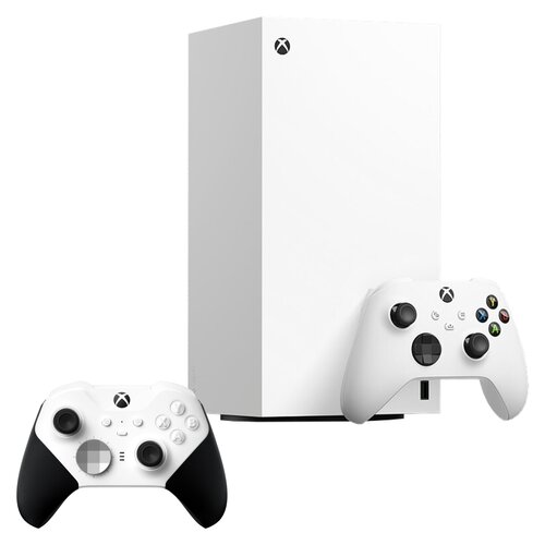 Konsola MICROSOFT XBOX Series X bez napędu Biały + Kontroler MICROSOFT bezprzewodowy Xbox Elite Series 2 - Core Biały