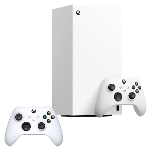 Konsola MICROSOFT XBOX Series X bez napędu Biały + Kontroler MICROSOFT bezprzewodowy Xbox Robot White