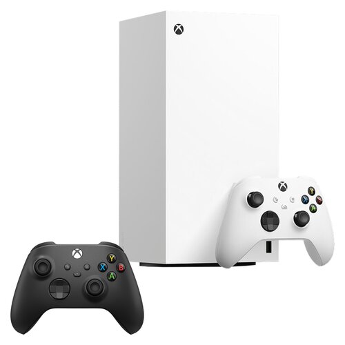Konsola MICROSOFT XBOX Series X bez napędu Biały + Kontroler MICROSOFT bezprzewodowy Xbox Carbon Black