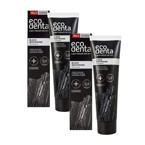 Pasta do zębów ECODENTA Black Line 100 ml 2 szt.