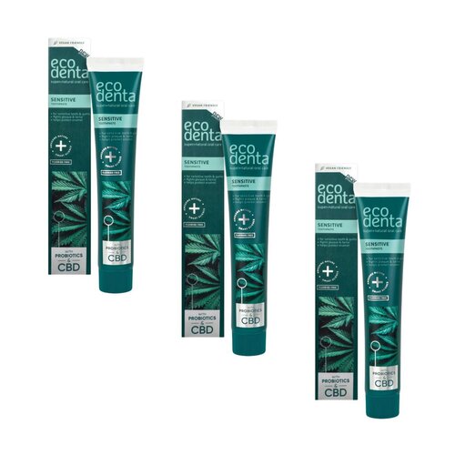 Pasta do zębów ECODENTA Expert Line Sensitive 3 x 100 ml