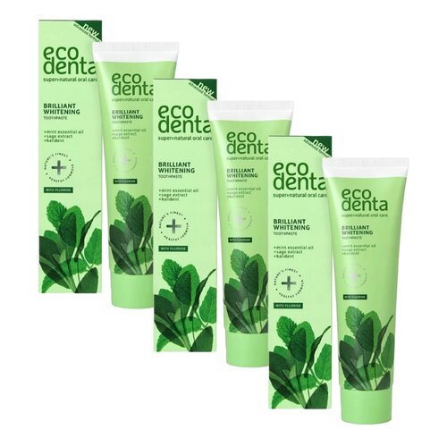 Pasta do zębów ECODENTA Green line Brilliant whitening 100 ml 3 szt.
