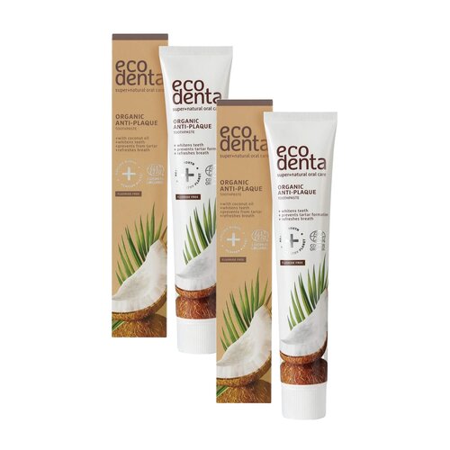 Pasta do zębów ECODENTA Organic Anti-Plaque 75 ml 2 szt.