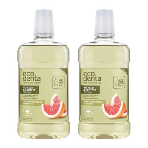 Płyn do płukania jamy ustnej ECODENTA Expert line Refresh & Protect 2 x 500 ml