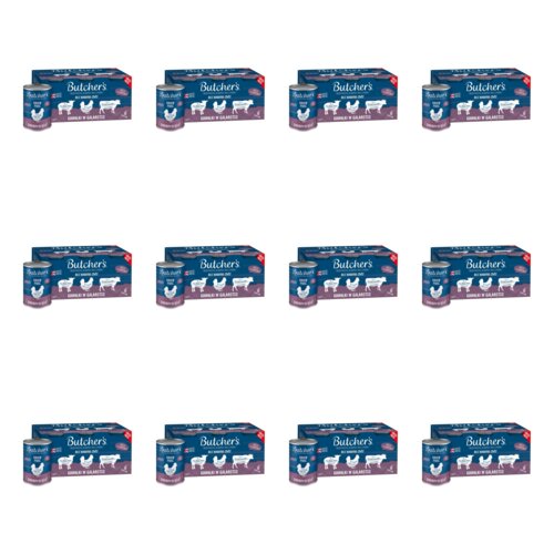 Karma dla psa BUTCHER'S Original Megapack mix smaków z wątróbką lub nerkami (72 x 400 g)