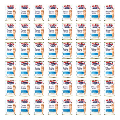 Karma dla kota BUTCHER'S Delicious Dinners kawałki z pstrągiem w galaretce 48 x 400 g