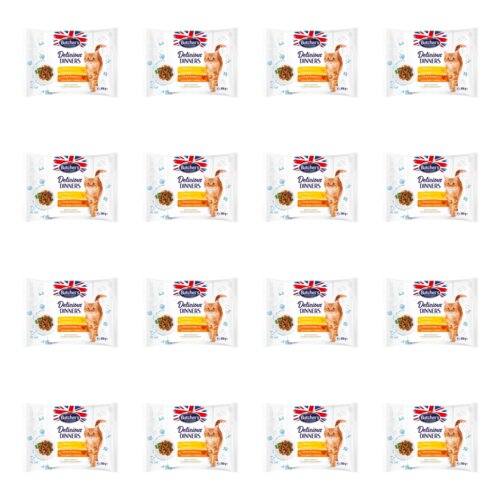 Karma dla kota BUTCHER'S Delicious Dinners z kurczakiem i z kurczakiem i indykiem (64 x 100 g)