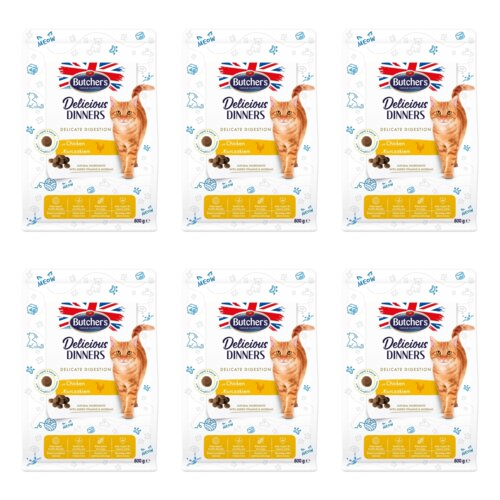 Karma dla kota BUTCHER'S Delicious Dinners Delicate Digestions Kurczak 6 x 800 g