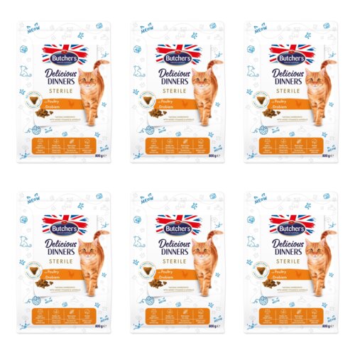 Karma dla kota BUTCHER'S Delicious Dinners Sterile Drób 6 x 800 g