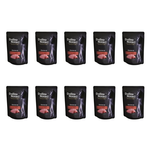 Karma dla kota DOLINA NOTECI Premium Danie z cielęciny 10 x 85 g