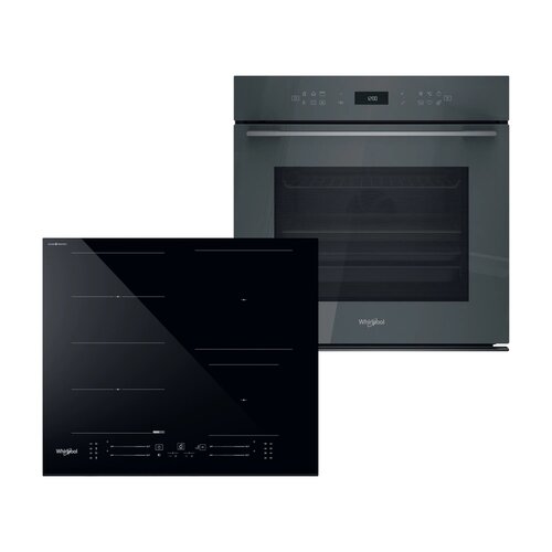 Piekarnik WHIRLPOOL WOI78PT1SSGA Elektryczny Szary A+ + Płyta indukcyjna WHIRLPOOL WF S5060 CPBF