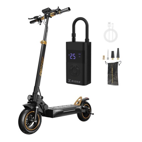 Hulajnoga elektryczna RUPTOR R1 Lite V2 60km 500W 10" Miedziany + Pompka rowerowa XRIDER z funkcją powerbank XR00AP01