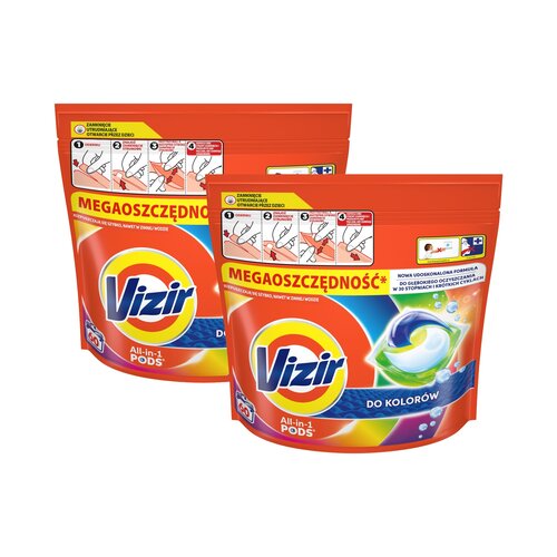 Kapsułki do prania VIZIR ALL in 1 Pods Color - 120 szt.