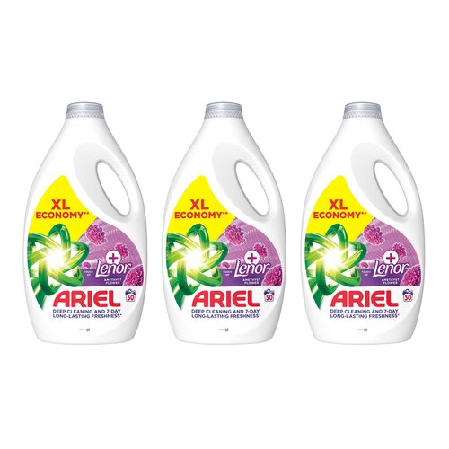 Płyn do prania ARIEL Touch of Leonor Amethyst Flower 3 x 2250 ml