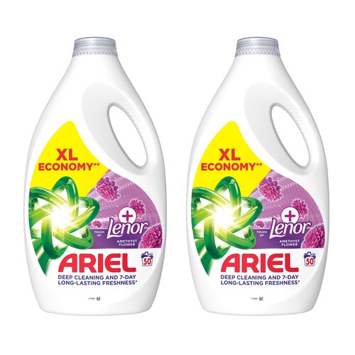 Płyn do prania ARIEL Touch of Leonor Amethyst Flower 2 x 2250 ml
