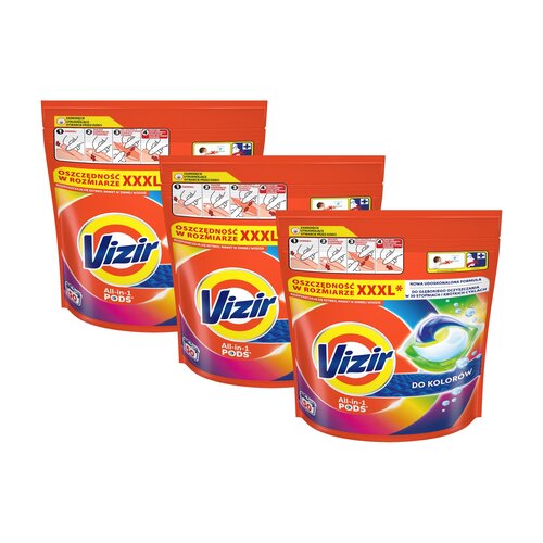 Kapsułki do prania VIZIR All in 1 Pods Color - 150 szt.