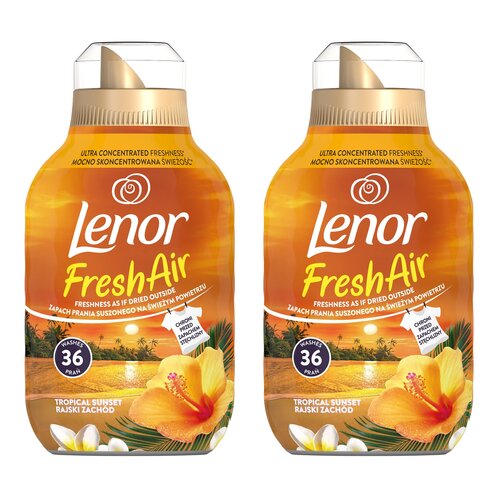 Płyn do płukania LENOR Fresh Air Effect Tropical Sunset 2 x 504 ml