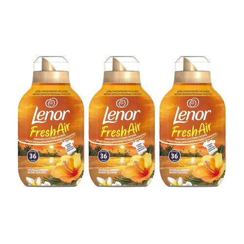 Płyn do płukania LENOR Fresh Air Effect Tropical Sunset 3 x 504 ml