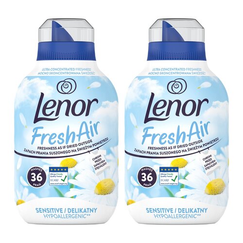 Płyn do płukania LENOR Fresh Air Effect Sensitive 2 x 504 ml