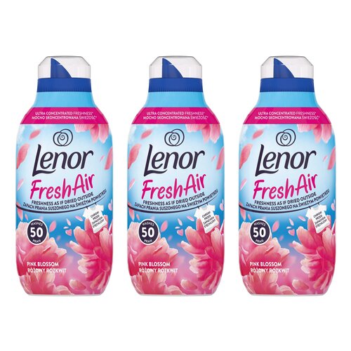 Płyn do płukania LENOR Fresh Air Effect Pink Blossom 3 x 700 ml